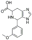 4-(3-METHOXY-PHENYL)-4,5,6,7-TETRAHYDRO-3H-IMIDAZO[4,5-C]PYRIDINE-6-CARBOXYLIC ACID 结构式