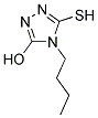 4-BUTYL-5-MERCAPTO-4H-1,2,4-TRIAZOL-3-OL 结构式