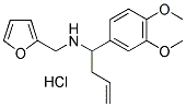 [1-(3,4-DIMETHOXY-PHENYL)-BUT-3-ENYL]-FURAN-2-YLMETHYL-AMINE HYDROCHLORIDE 结构式