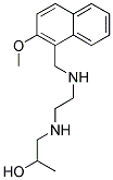 1-((2-(((2-METHOXY-1-NAPHTHYL)METHYL)AMINO)ETHYL)AMINO)PROPAN-2-OL 结构式