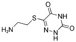 6-[(2-AMINOETHYL)THIO]-1,2,4-TRIAZINE-3,5(2H,4H)-DIONE 结构式