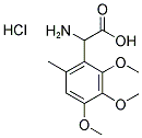 2-AMINO-2-(2,3,4-TRIMETHOXY-6-METHYLPHENYL)ACETIC ACID HYDROCHLORIDE 结构式