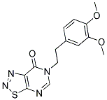 6-[2-(3,4-DIMETHOXYPHENYL)ETHYL][1,2,3]THIADIAZOLO[5,4-D]PYRIMIDIN-7(6H)-ONE 结构式