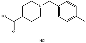 1-(4-METHYLBENZYL)PIPERIDINE-4-CARBOXYLIC ACIDHYDROCHLORIDE 结构式