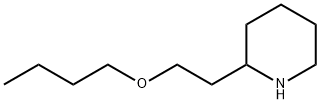 2-(2-丁氧基乙基)哌啶 结构式
