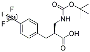 (S)-2-(TERT-BUTOXYCARBONYLAMINO-METHYL)-3-(4-TRIFLUOROMETHYL-PHENYL)-PROPIONIC ACID 结构式