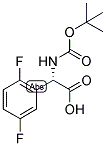(S)-TERT-BUTOXYCARBONYLAMINO-(2,5-DIFLUORO-PHENYL)-ACETIC ACID 结构式