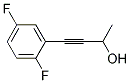 4-(2,5-DIFLUOROPHENYL)-3-BUTYN-2-OL 结构式