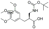 (S)-2-(TERT-BUTOXYCARBONYLAMINO-METHYL)-3-(3,4,5-TRIMETHOXY-PHENYL)-PROPIONIC ACID 结构式