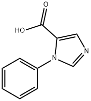 1-苯基-1H-咪唑-5-羧酸 结构式
