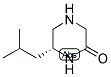 (R)-6-ISOBUTYL-PIPERAZIN-2-ONE 结构式