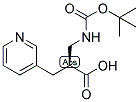 (S)-3-TERT-BUTOXYCARBONYLAMINO-2-PYRIDIN-3-YLMETHYL-PROPIONIC ACID 结构式