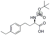 (R)-2-TERT-BUTOXYCARBONYLAMINO-4-(4-ETHYL-PHENYL)-BUTYRIC ACID 结构式