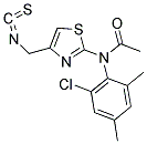 N-(2-CHLORO-4,6-DIMETHYLPHENYL)-N-[4-(ISOTHIOCYANATOMETHYL)-1,3-THIAZOL-2-YL]ACETAMIDE 结构式