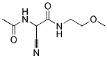 2-ACETYLAMINO-2-CYANO-N-(2-METHOXY-ETHYL)-ACETAMIDE 结构式