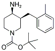 tert-Butyl cis-4-amino-3-(2-methylbenzyl)piperidine-1-carboxylate 结构式
