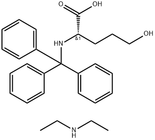 N-alpha-Trityl-L-5-hydroxynorvaline diethylamine 结构式