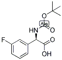 (R)-TERT-BUTOXYCARBONYLAMINO-(3-FLUORO-PHENYL)-ACETIC ACID 结构式