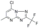 7-CHLORO-5-METHYL-2-(TRIFLUOROMETHYL)[1,2,4]TRIAZOLO[1,5-A]PYRIMIDINE 结构式