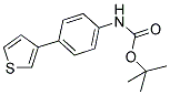 (4-THIOPHEN-3-YL-PHENYL)-CARBAMIC ACID TERT-BUTYL ESTER 结构式