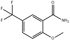 2-甲氧基-5-(三氟甲基)苯甲酰胺 结构式