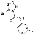 5-BROMO-N-(3-METHYLPHENYL)-1,2,3-THIADIAZOLE-4-CARBOXAMIDE 结构式