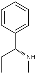 (R)-N-Methyl-1-phenylpropan-1-amine 结构式