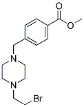 4-[4-(2-BROMOETHYL)-PIPERAZIN-1-YLMETHYL]-BENZOIC ACID METHYL ESTER 结构式