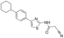 2-CYANO-N-[4-(4-CYCLOHEXYLPHENYL)-1,3-THIAZOL-2-YL]ACETAMIDE 结构式