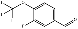 3-氟-4-(三氟甲氧基)苯甲醛 结构式