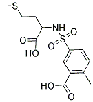 5-([[1-CARBOXY-3-(METHYLTHIO)PROPYL]AMINO]SULFONYL)-2-METHYLBENZOIC ACID 结构式