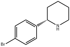 (S)-2-(4-溴苯基)哌啶 结构式