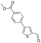 4-(5-甲酰基-3-噻吩基)苯甲酸甲酯 结构式