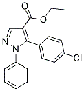 5-(4-CHLORO-PHENYL)-1-PHENYL-1H-PYRAZOLE-4-CARBOXYLIC ACID ETHYL ESTER 结构式