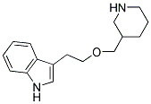 3-[2-(3-PIPERIDINYLMETHOXY)ETHYL]-1H-INDOLE 结构式