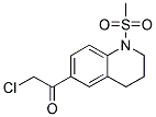 2-CHLORO-1-[1-(METHYLSULFONYL)-1,2,3,4-TETRAHYDROQUINOLIN-6-YL]ETHANONE 结构式