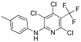 3,4,6-TRICHLORO-N-(4-METHYLPHENYL)-5-(TRIFLUOROMETHYL)PYRIDIN-2-AMINE 结构式