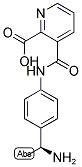 (S)-3-((4-(1-AMINOETHYL)PHENYL)CARBAMOYL)PICOLINIC ACID 结构式