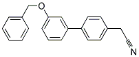 [3'-(BENZYLOXY)[1,1'-BIPHENYL]-4-YL]ACETONITRILE 结构式