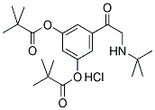 2-TERT-BUTYLAMINO-3',5'-DIPIVALOXYACETOPHENONE, HYDROCHLORIDE SALT 结构式