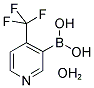 4-三氟甲基吡啶-3-硼酸水合物 结构式