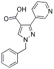 1-BENZYL-3-PYRIDIN-3-YL-1H-PYRAZOLE-4-CARBOXYLIC ACID 结构式