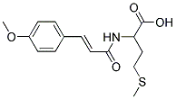 2-{[(2E)-3-(4-METHOXYPHENYL)PROP-2-ENOYL]AMINO}-4-(METHYLTHIO)BUTANOIC ACID 结构式