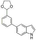 5-(3-[1,3]DIOXOLAN-2-YL-PHENYL)-1H-INDOLE 结构式