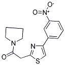 4-(3-NITROPHENYL)-2-(2-OXO-2-PYRROLIDIN-1-YLETHYL)-1,3-THIAZOLE 结构式