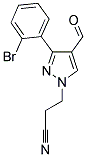 3-[3-(2-BROMOPHENYL)-4-FORMYL-1H-PYRAZOL-1-YL]PROPANENITRILE 结构式