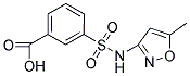 3-[[(5-METHYLISOXAZOL-3-YL)AMINO]SULFONYL]BENZOIC ACID 结构式