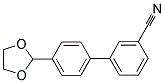 4'-(1,3-二氧戊环-2-基)[1,1'-联苯]-3-腈 结构式