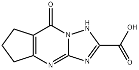 8-羰基-5,6,7,8-四氢-4H-环戊烷[D][1,2,4]-三唑并[1,5-A]嘧啶-2-羧酸 结构式