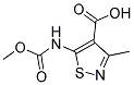 5-[(METHOXYCARBONYL)AMINO]-3-METHYLISOTHIAZOLE-4-CARBOXYLIC ACID 结构式